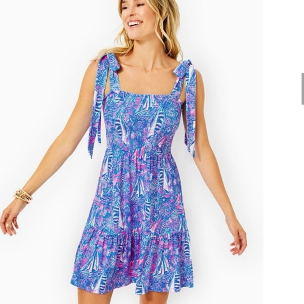 Lilly Pulitzer Boca blue It’s a sailibration dress size small